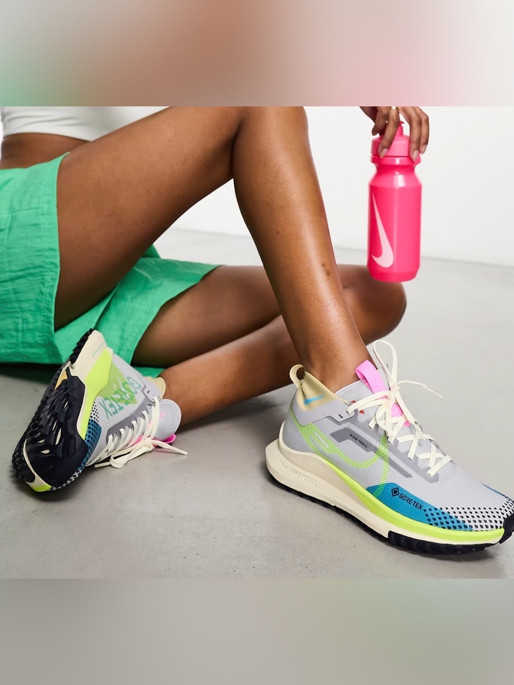 Nike React Pegasus Trail 4 Gore-Tex Wolf Grey Volt